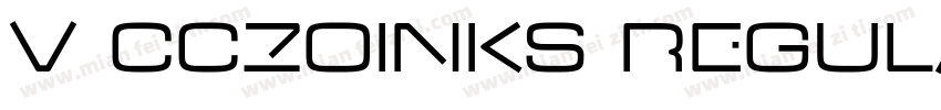 v CCZoinks Regular字体转换